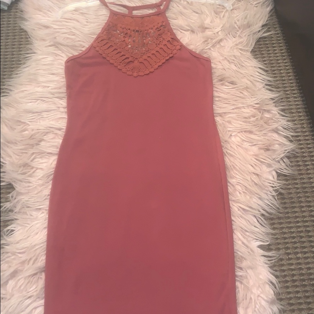 Mauve bodycon dress